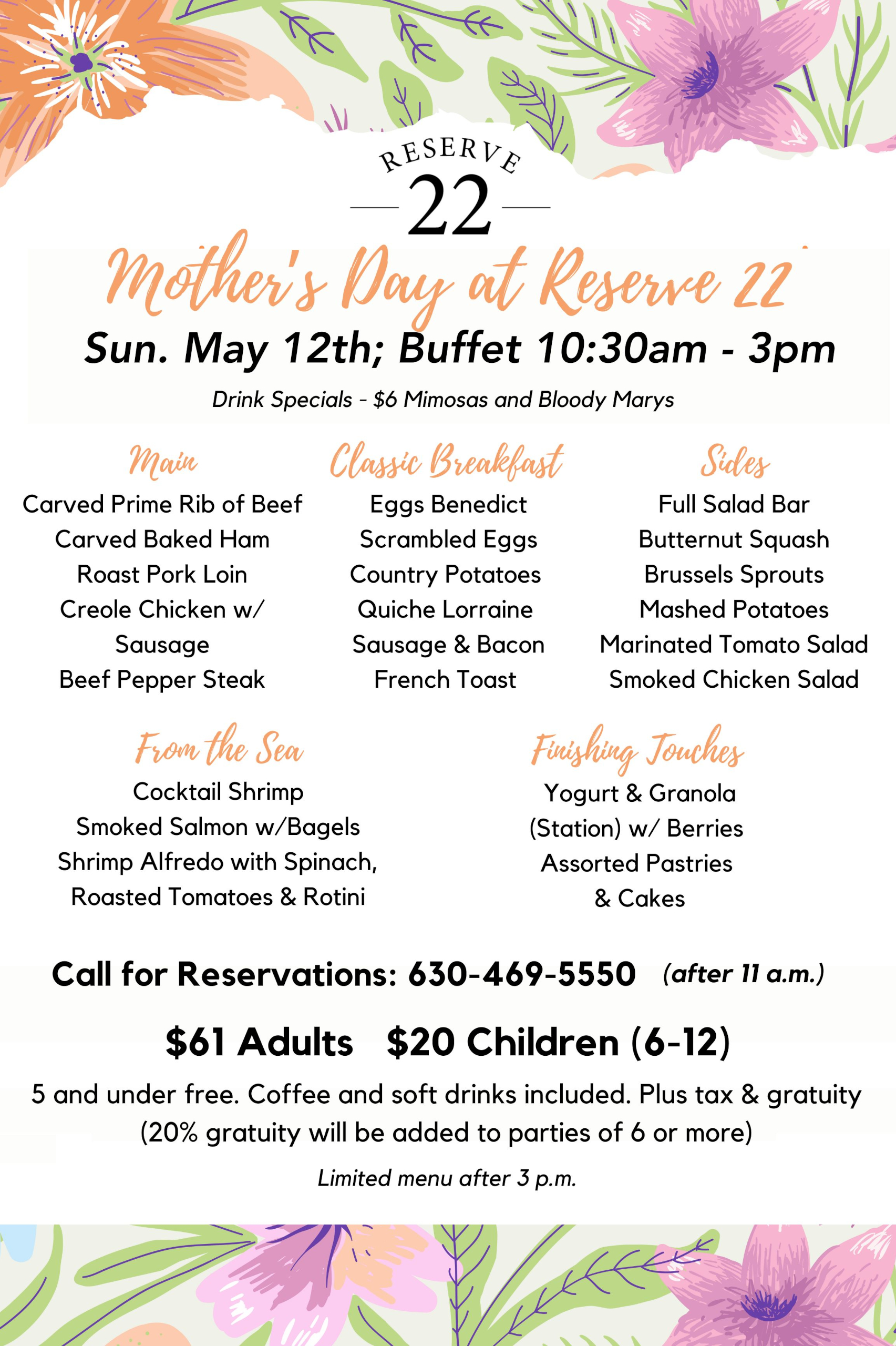 Reserve 22 | Mother's Day - (April 2024) Reserve 22 Mother's Day – (April 2024) R22 (April 2024) Mother's Day At Reserve 22 (Event / Flyer)